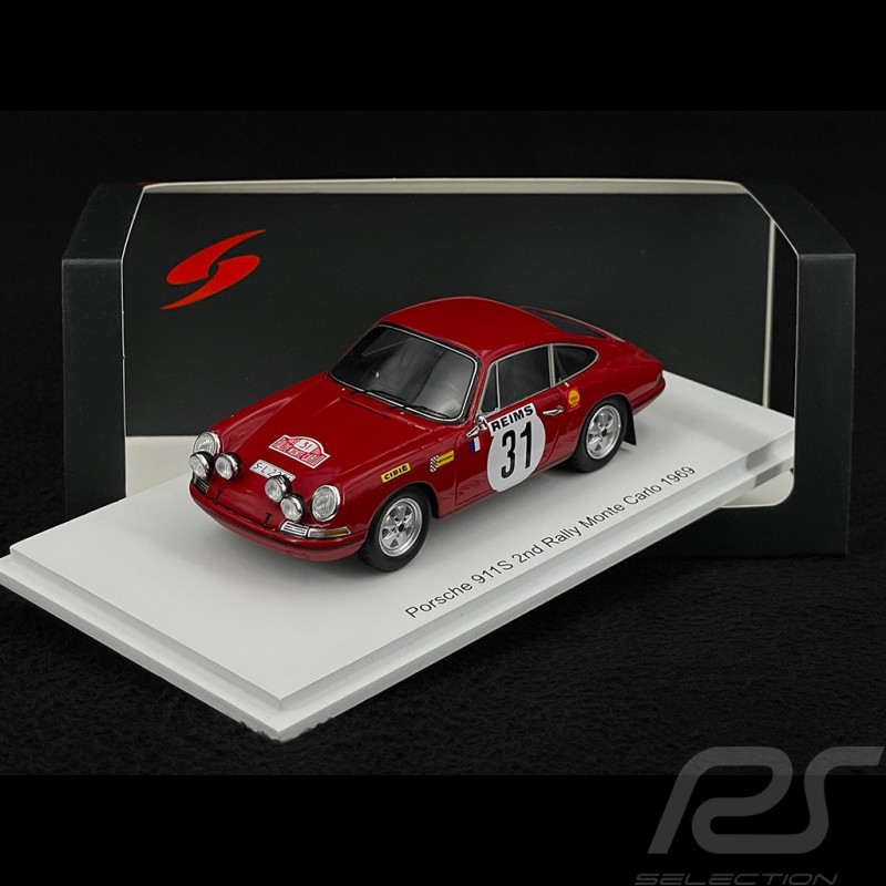 Porsche 911S n° 31 2nd Rally Monte Carlo 1969 1/43 Spark S5581
