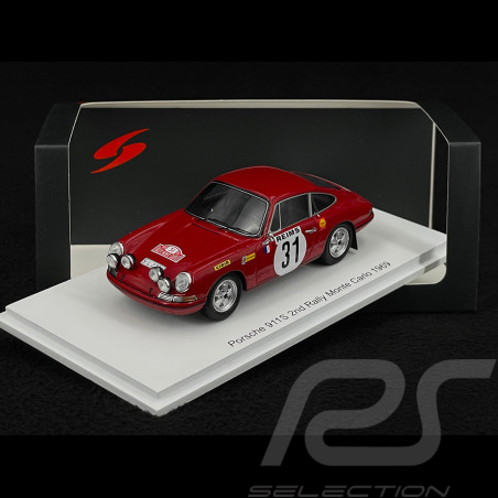 Porsche 911S n° 31 2ème Rallye Monte Carlo 1969 1/43 Spark S5581