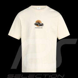 Porsche 911 T-shirt Targa 60 ans Puma Beige WAP110T60Y
