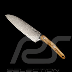 Santoku Knife Damascus Olive Wood Deejo KDBS00001