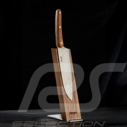 Couteau Santoku Damas Ondoyant Bois d'Olivier Deejo KDBS00001