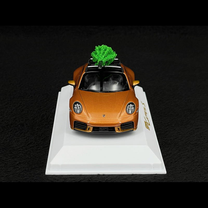Miniature Porsche 911 992 Turbo S 1:43 Minichamps – Édition Noël 2024 Bleu Gentiane – Collectionneur