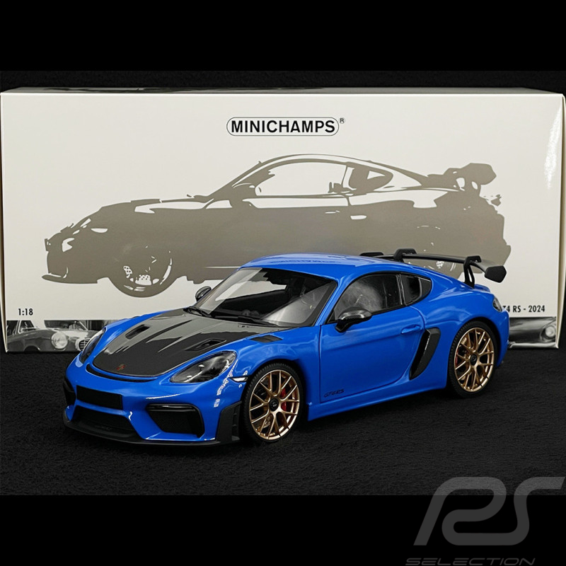 Porsche 718 Cayman GT4 RS Weissach Package 2024 Shark Blue 1/18 Minichamps 110062121