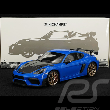 Porsche 718 Cayman GT4 RS Weissach Package 2024 Shark Blue 1/18 Minichamps 110062121