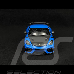 Porsche 718 Cayman GT4 RS Weissach Package 2024 Hai-Blau 1/18 Minichamps 110062121