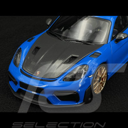 Porsche 718 Cayman GT4 RS Weissach Package 2024 Shark Blue 1/18 Minichamps 110062121