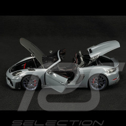 Porsche 718 Syder RS Pack Weissach 2024 Gris Arctique 1/18 Minichamps 110063130