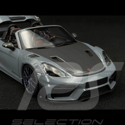 Porsche 718 Syder RS Pack Weissach 2024 Gris Arctique 1/18 Minichamps 110063130