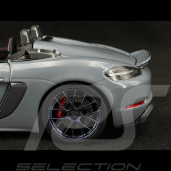 Porsche 718 Syder RS Pack Weissach 2024 Gris Arctique 1/18 Minichamps 110063130