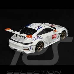 Porsche 911 GT3 RS Type 992 n° 911 2023 White / Orange Decor 1/18 Minichamps 110062041