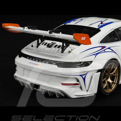 Porsche 911 GT3 RS Type 992 n° 911 2023 White / Orange Decor 1/18 Minichamps 110062041