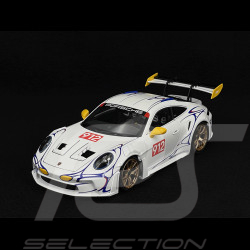 Porsche 911 GT3 RS Type 992 n° 911 2023 White / Yellow Decor 1/18 Minichamps 110062042