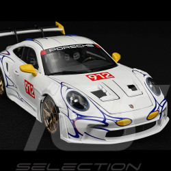 Porsche 911 GT3 RS Type 992 n° 911 2023 White / Yellow Decor 1/18 Minichamps 110062042