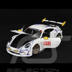 Porsche 911 GT3 RS Type 992 n° 911 2023 White / Yellow Decor 1/18 Minichamps 110062042
