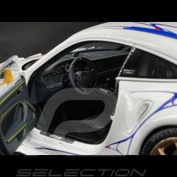 Porsche 911 GT3 RS Type 992 n° 911 2023 White / Yellow Decor 1/18 Minichamps 110062042