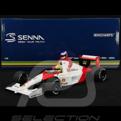 Ayrton Senna Mclaren Honda MP4/6 n° 1 3rd Mexican GP F1 1991 with Jean Alesi 1/18 Minichamps 540911828