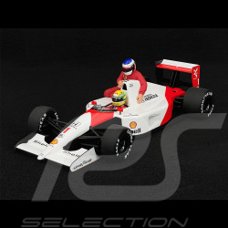 Ayrton Senna Mclaren Honda MP4/6 n° 1 3ème GP Mexique F1 1991 avec Jean Alesi 1/18 Minichamps 540911828