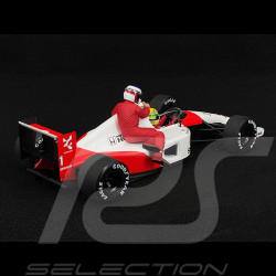Ayrton Senna Mclaren Honda MP4/6 n° 1 3rd Mexican GP F1 1991 with Jean Alesi 1/18 Minichamps 540911828