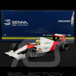 Ayrton Senna Mclaren Honda MP4/6 n° 1 3ème GP Mexique F1 1991 avec Jean Alesi 1/18 Minichamps 540911828
