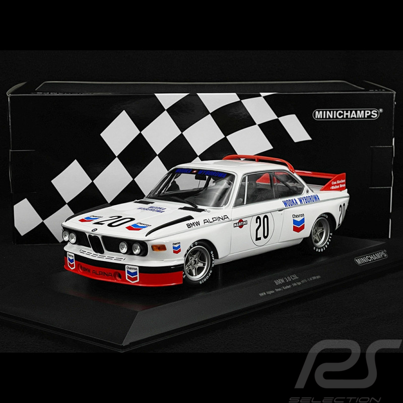 BMW Alpina 3.0 CSL n° 20 24h Spa 1973 1/18 Minichamps 155732620