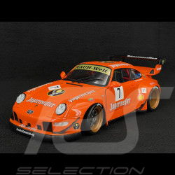 Porsche 911 RWB Type 993 n° 7 Jägermeister Orange Bodykit 2020 1/18 Solido S1808506