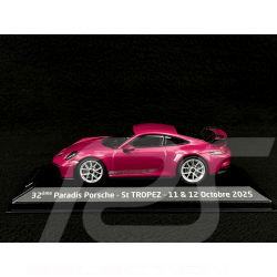 Porsche 911 GT3 Typ 992 2021 Paradis Porsche St Tropez 2025 Rubystern Rot 1/43 Minichamps WAP0202710RGT3