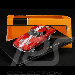 Chevrolet Corvette C2 Stingray 1963 Rouge / Blanc 1/43 Ixo CLC479