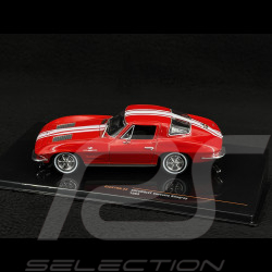 Chevrolet Corvette C2 Stingray 1963 Rot / Weiß 1/43 Ixo CLC479