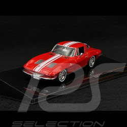 Chevrolet Corvette C2 Stingray 1963 Red / White 1/43 Ixo CLC479