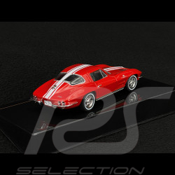 Chevrolet Corvette C2 Stingray 1963 Rouge / Blanc 1/43 Ixo CLC479