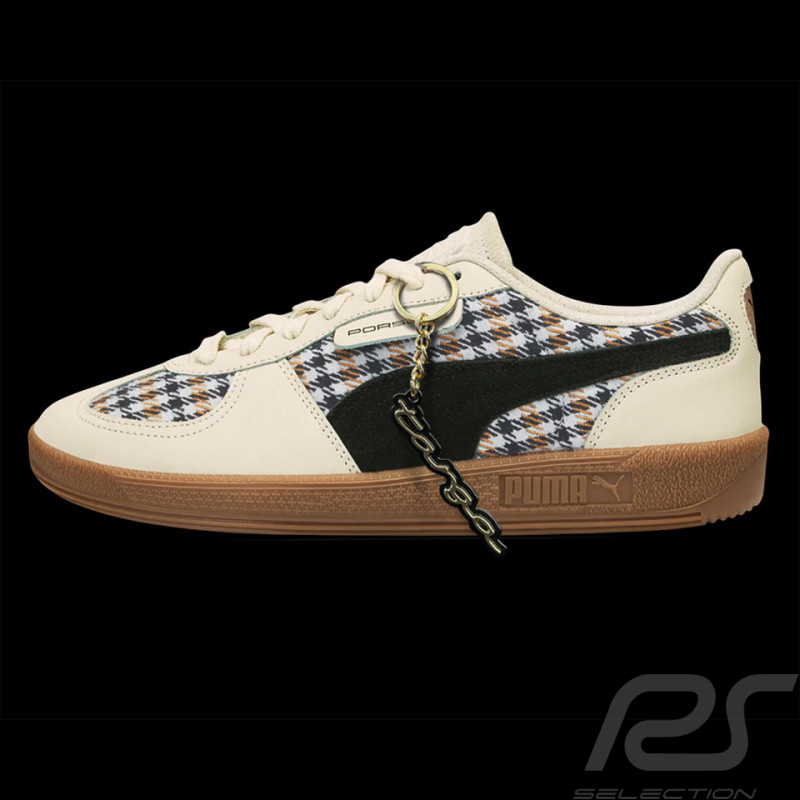 Porsche 911 Schuhe Targa 60 Jahre Palermo Puma Pepita Beige WAP115T60Y