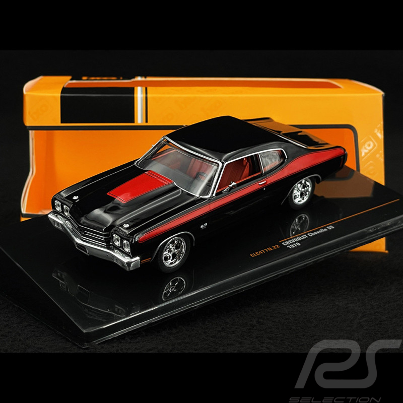 Chevrolet Chevelle SS 1970 Schwarz / Rot 1/43 Ixo CLC477