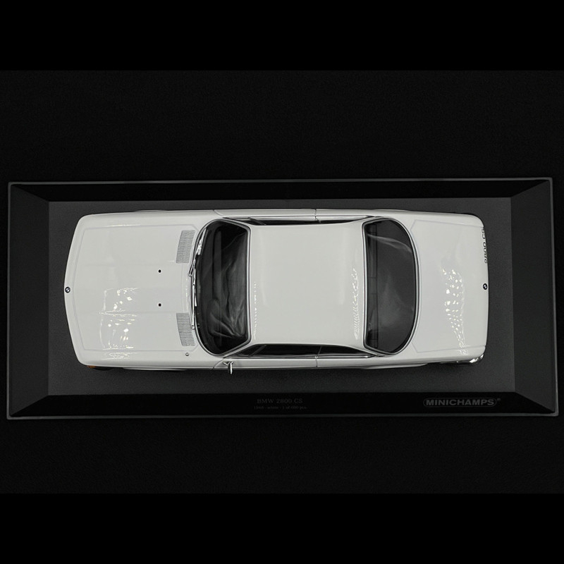 BMW 2800 CS 1968 White 1/18 Minichamps 155028030
