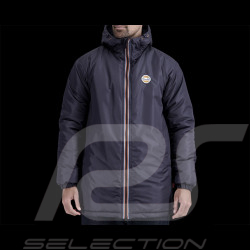 Gulf Jacket Parka with Hood and Fleece Lining Navy Blue GU252KS598-100