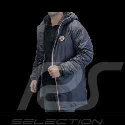 Gulf Jacket Parka with Hood and Fleece Lining Navy Blue GU252KS598-100
