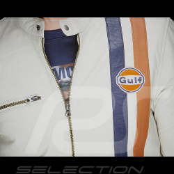 Veste en Cuir Gulf Roadmaster Beige GU252JAM05-001