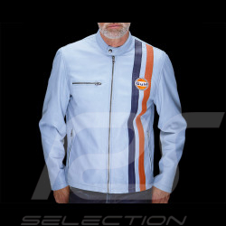 Veste en Cuir Gulf Roadmaster Bleu Clair GU252JAM05-125