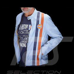 Gulf Lederjacke Roadmaster Hellblau GU252JAM05-125