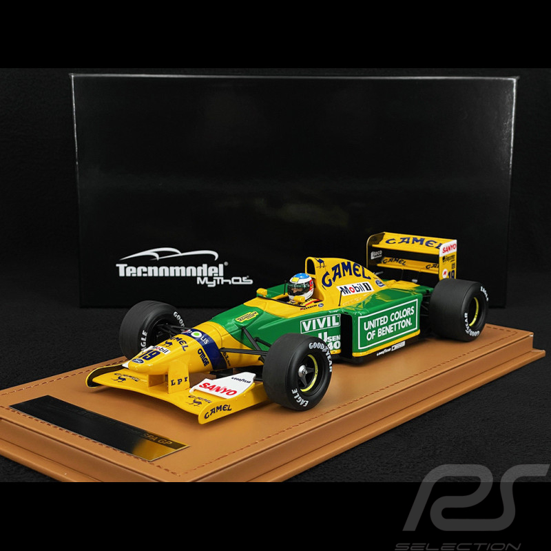 Michael Schumacher Benetton Ford B192 n° 19 Sieger GP Belgien 1992 F1 Mit Figur 1/18 Tecnomodel TMD18-404A