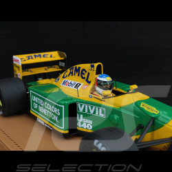 Michael Schumacher Benetton Ford B192 n° 19 Winner Belgium GP 1992 F1 With Figurine 1/18 Tecnomodel TMD18-404A