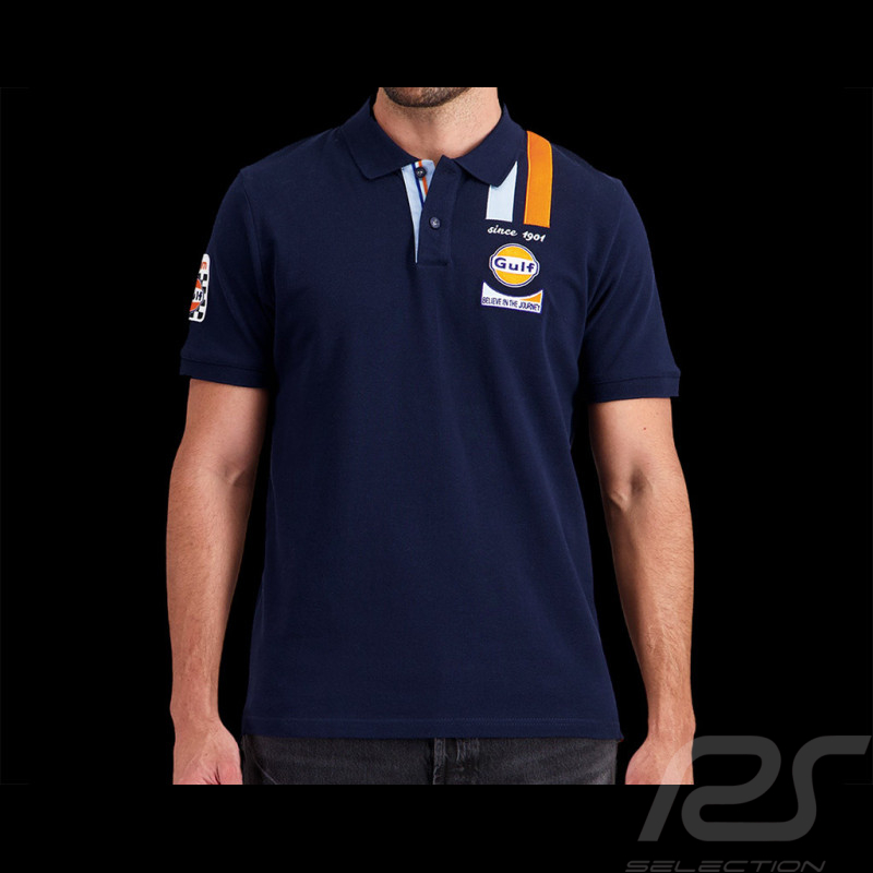 Polo Gulf Racing Legend Bleu Marine GU252POM03-100 - Homme