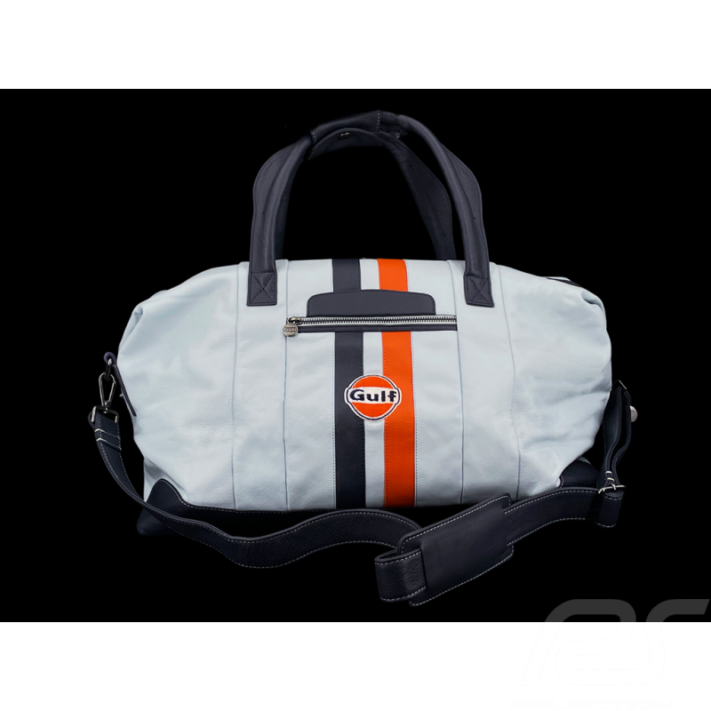 Gulf Reisetasche Racing aus Leder Hellblau GU252ACM01-125