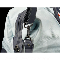 Gulf Travel Bag Racing in Leather Light Blue GU252ACM01-125