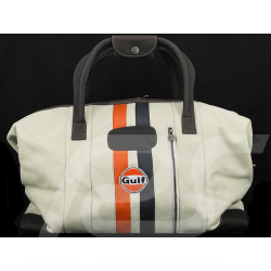 Gulf Travel Bag Racing in Leather Light Beige GU252ACM01-001