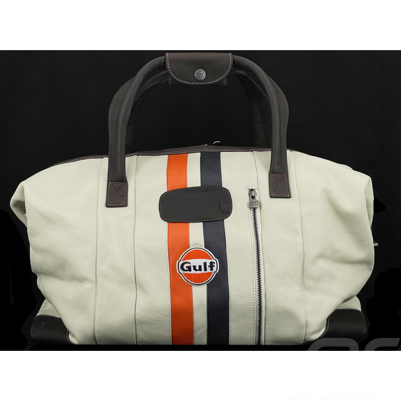 Sac de Voyage Gulf Racing en Cuir Beige GU252ACM01-001
