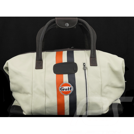Sac de Voyage Gulf Racing en Cuir Beige GU252ACM01-001