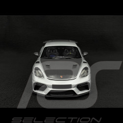 Porsche Cayman GT4 RS Pack Weissach 2024 Gris Argent Métallique 1/18 Minichamps 110062122