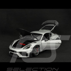Porsche Cayman GT4 RS Pack Weissach 2024 Silbergrau Metallic 1/18 Minichamps 110062122