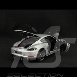 Porsche Cayman GT4 RS Pack Weissach 2024 Silver Grey Metallic 1/18 Minichamps 110062122
