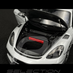 Porsche Cayman GT4 RS Pack Weissach 2024 Gris Argent Métallique 1/18 Minichamps 110062122